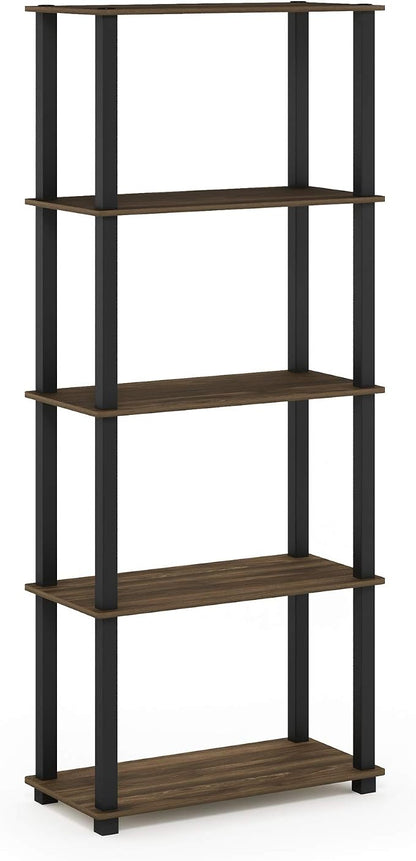 Furinno TURN-S-TUBE Book Shelf, 5-Tier Toolless Storage Shelves - Image 5