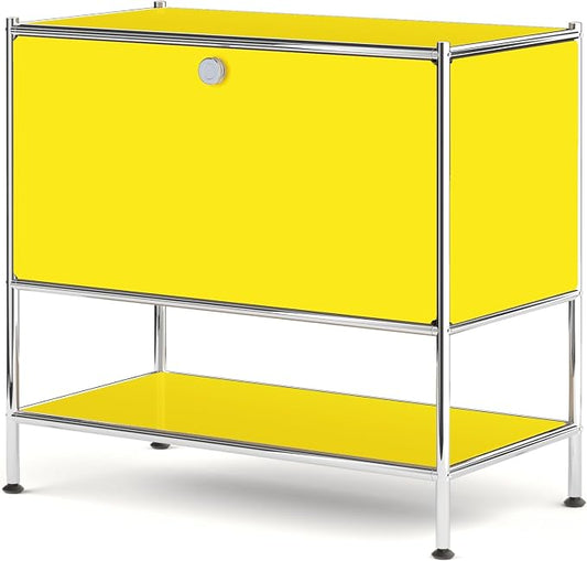 Metal Sidetable with Flap Door, 27.5" Height by SIMPLINK