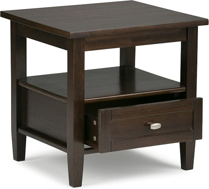 SIMPLIHOME Warm Shaker Solid Wood Transitional-Style 36-inch Wide Coffee Table - Image 7