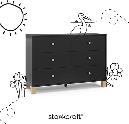 Storkcraft California 6-Drawer Double Dresser - Image 8