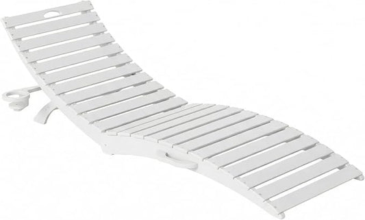 Folding HDPE Outdoor Chaise Lounge by YourPerfectOutdoorEscape