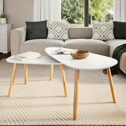 Scandinavian Style Coffee Table Set of 2 - Image 3