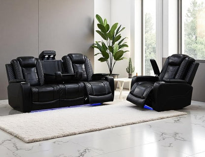 Leather Power Recliner Sofa Set by LYfurniture