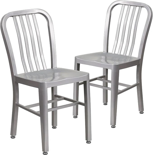 Flash Furniture Gael Indoor/Outdoor Modern Metal Dining Chairs, by FlashFurniture
