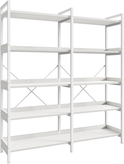Huuger 5 Tier Bookshelf, Display Bookshelf by Huuger