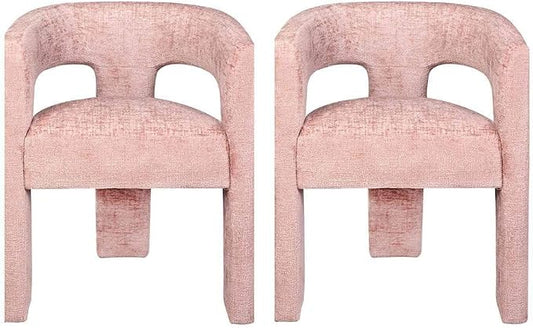 Jofran Gwen Jacquard Upholstered Accent Chair, Modern Luxury Plush Sculptural by Jofran+Inc.