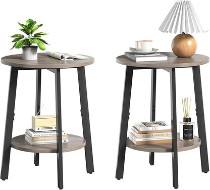 sthmec Side Table Set of 2, Small Round End Table by Unknown