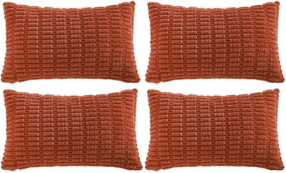 Fancy Homi 4 Packs Decorative Throw Pillow Covers by Fancy+Homi