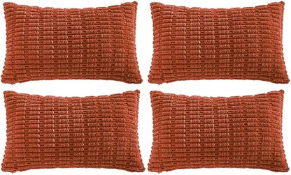 Fancy Homi 4 Packs Decorative Throw Pillow Covers by Fancy+Homi