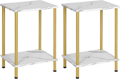 HOOBRO End Tables Set of 2, Small Side Table, Nightstand by HOOBRO