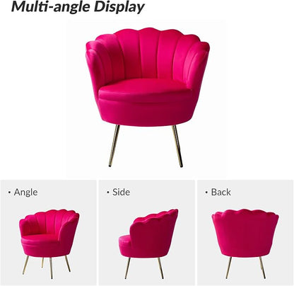 HULALA HOME Modern Velvet Accent Chairs Set of 2 - Image 3