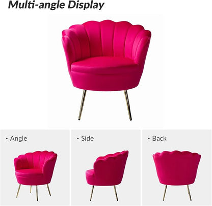 HULALA HOME Modern Velvet Accent Chair - Image 3