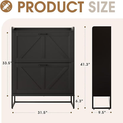 GRUSIGN Shoe Cabinet, Shoe Storage Cabinet - Image 2