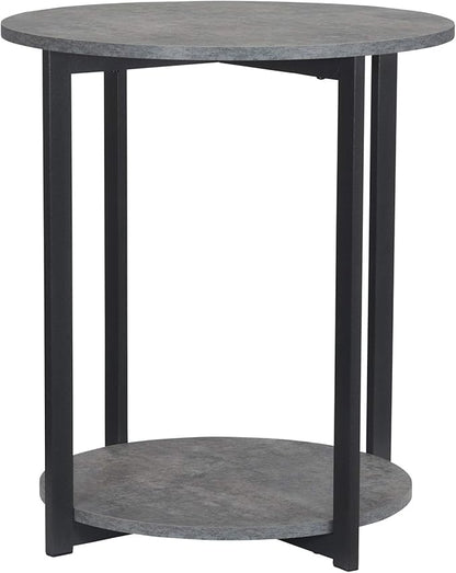 Household Essentials Jamestown Round Side End Table by HouseholdEssentials