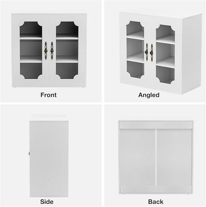 Buffet Cabinet with Storage, 63“ Modular Accent Sideboard Modern Credenza with - Image 6