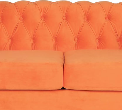 RARZOE Modern 2 Pieces Living Room Sofa Set, Loveseat and Chesterfield Sofa - Image 5