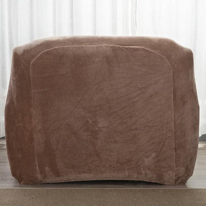 vctops 1-Piece Velvet Plush Stretch Chair Sofa Slipcover Soft Fuzzy Fluffy - Image 5