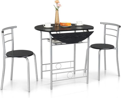 VINGLI 31.5" Drop Leaf Dining Table Set by VINGLI