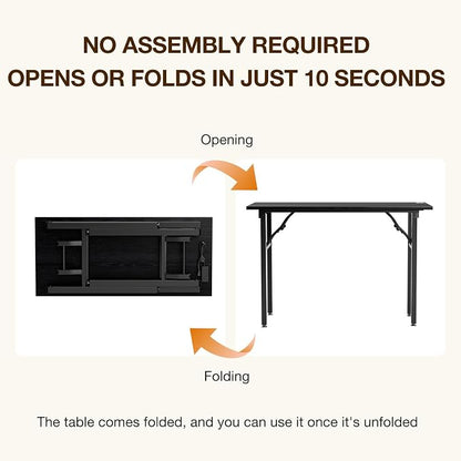 TEMI Small Computer Desk Folding Table - Image 4
