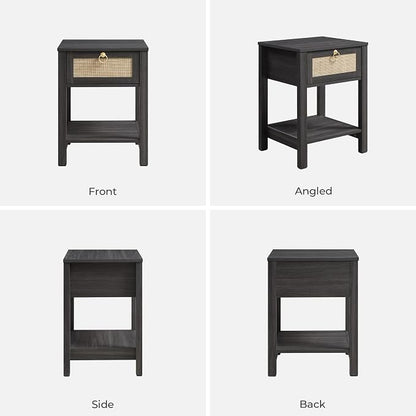 SICOTAS Rattan Nightstand Set of 2, Rattan Decor Drawer - Image 12