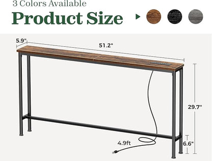 SUPERJARE 51.2 Inch Sofa Table - Image 3