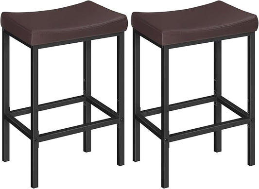 HOOBRO Bar Chairs, 24.8 Inches, 2.4" Thick Upholstery, by HOOBRO