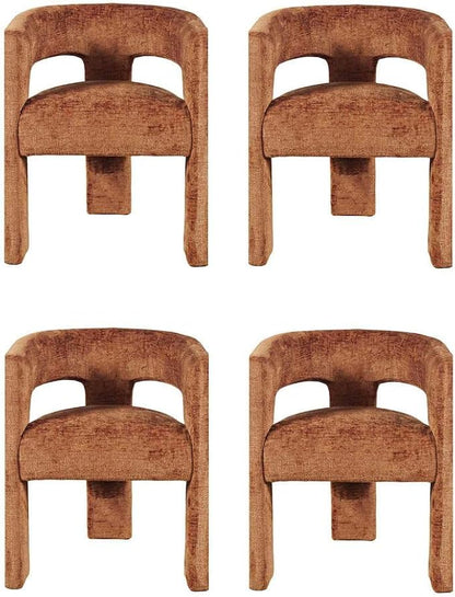 Jofran Gwen Jacquard Upholstered Accent Chair, Modern Luxury Plush Sculptural by Jofran+Inc.