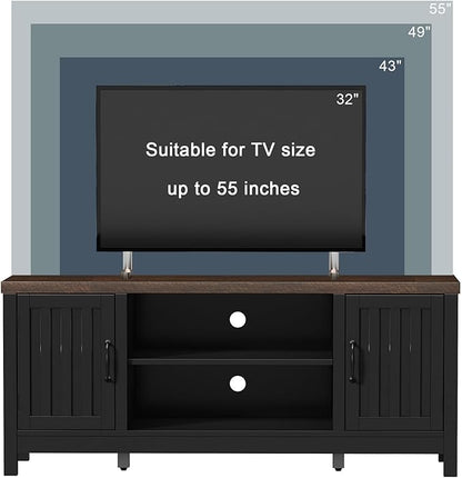 ChooChoo Farmhouse TV Stand for Televisions up to 55 inches, Entertainment - Image 4