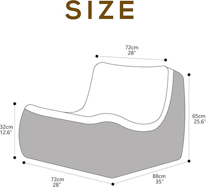 N&V Fireside Floor Sofa- Mid-Century Modern Armless Lounge Chair - Image 2