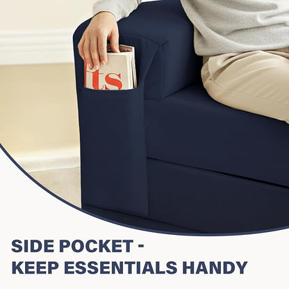 Tiita Folding Sofa Bed Chair, 4-Fold Convertible Sleeper Chair - Image 7