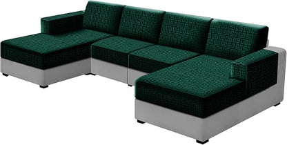 UNBBRRL 10 Pieces Stretch Sofa Cushion Covers by UNBBRRL