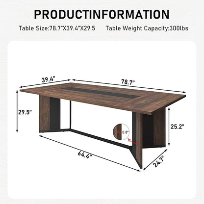 Hlivelood 78Inch Large Dining Table - Image 2