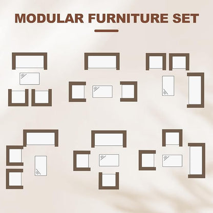 GAOMON 4-Piece Patio Furniture Set, Modern PE Rattan Conversation Set - Image 7