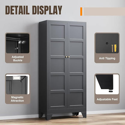 Yizosh Metal Storage Cabinet - Image 4