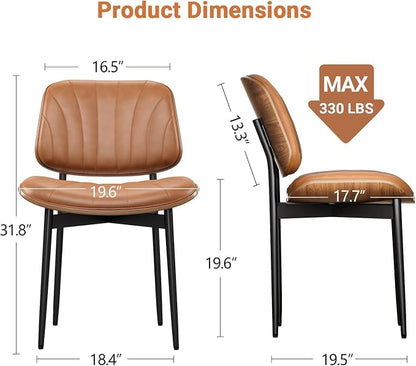 YaFiti Dining Chairs Set of 8, Dining Room and Kitchen Chairs, Mid Century - Image 2