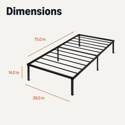Amazon Basics Metal Bed Frame, Non-Foldable Platform Bed, Easy Assembly - Image 2