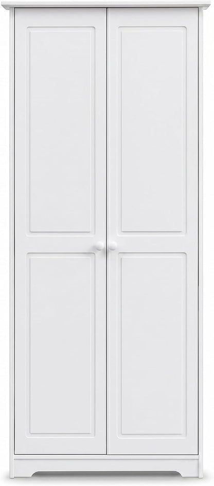 From the Tree Furniture Solid Pine Pantry Cabinet — 72" Tall White Kitchen - Image 2