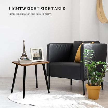 FORAOFUR Side Table, Rectangular Wooden Small End Table, Small Accent Table - Image 5