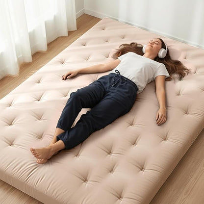 ZonLi Japanese Floor Futon Mattress Full Size 75"x 54", 100% Cotton Cover 2.5'' by Zonli