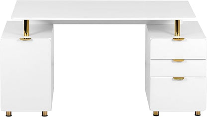 Elegant 57" W Executive Desk - Image 5