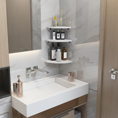 HORLIMER Floating Corner Shelf Wall Mount, Living Room - Image 6