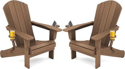 SERWALL Adirondack Chair with Cup Holders by SERWALL