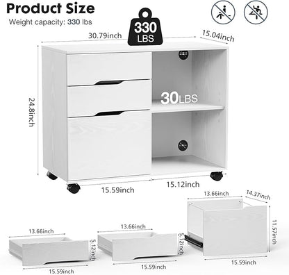 DUMOS Rolling File Cabinet - Image 2