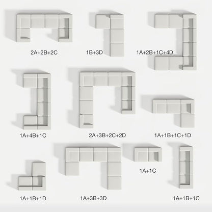 Novilla 141" Modular Sectional Sofa, Modern Cloud Sectional Couch - Image 5