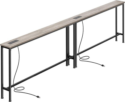 SUPERJARE 102.4 Inch Sofa Table by SUPERJARE