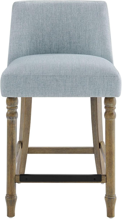 Martha Stewart Delaney Upholstered Mid-Century Modern Counter Stool by MarthaStewart
