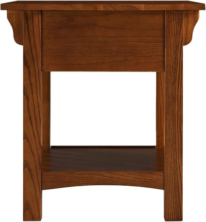 Leick Home Mission End Table, Solid Wood, 1 Storage Drawer, Additional Secret - Image 5