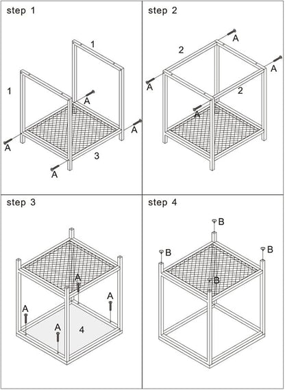 Industrial End 2-Tier Side Table - Image 7