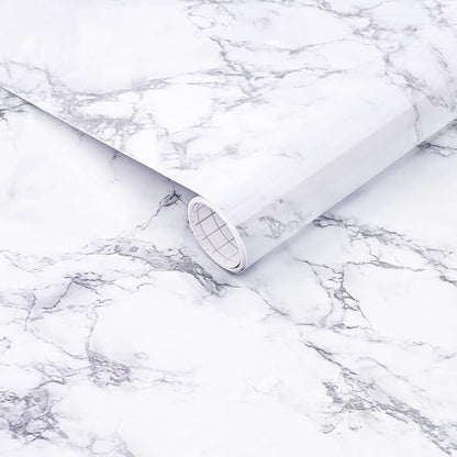 Arthome White Marble Contact Paper by ArthomeWALLDECOR