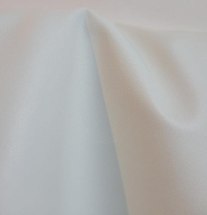 NAT Leathers White Soft Faux Leather Fabric Sheet PU Sold by The Yard Synthetic by NATLeathers